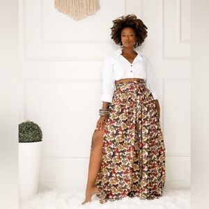 JIBRI silk maxi skirt | Size 12/14 US